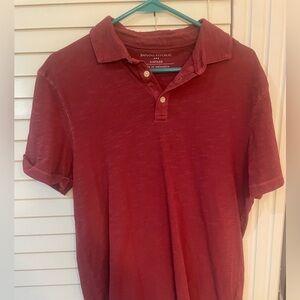 Burgundy banana republic polo